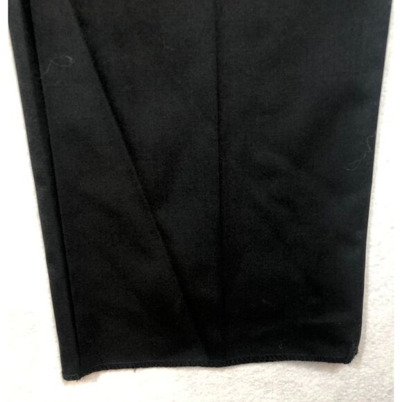 Hart Schaffner Marx 100% Worsted Wool Dress Pants Black Unhemmed Men's Size 34 R - Picture 5 of 9